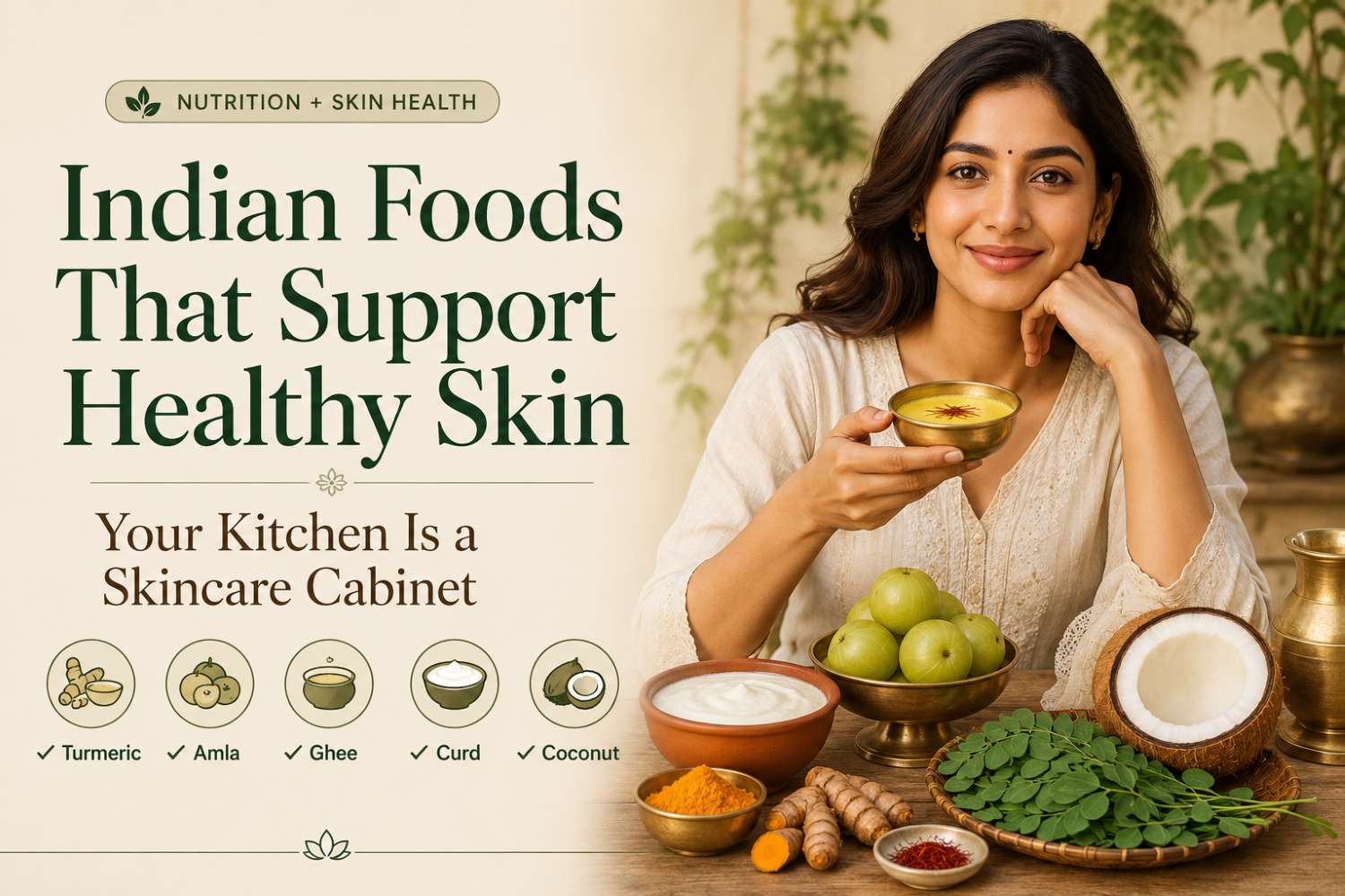 Indian Foods That Support Healthy Skin: Your Kitchen Is a Skincare Cabinet