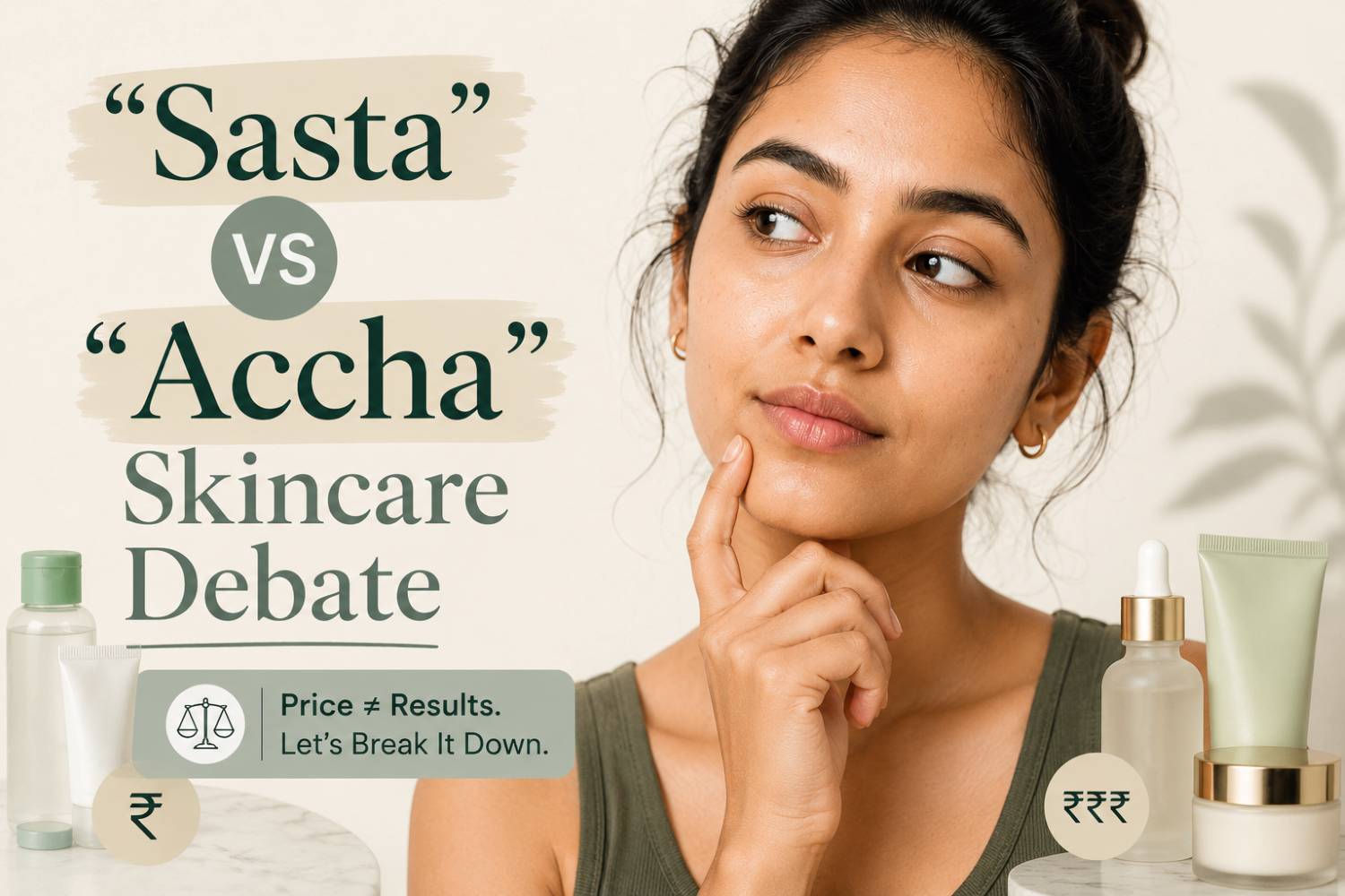 Sasta vs Accha Skincare Debate