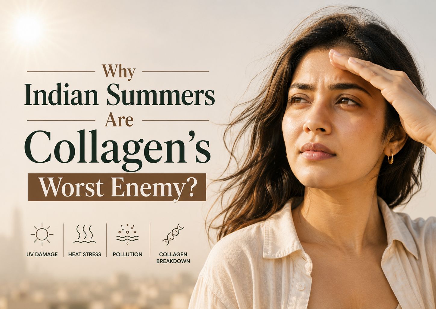 collagen breakdown from sun